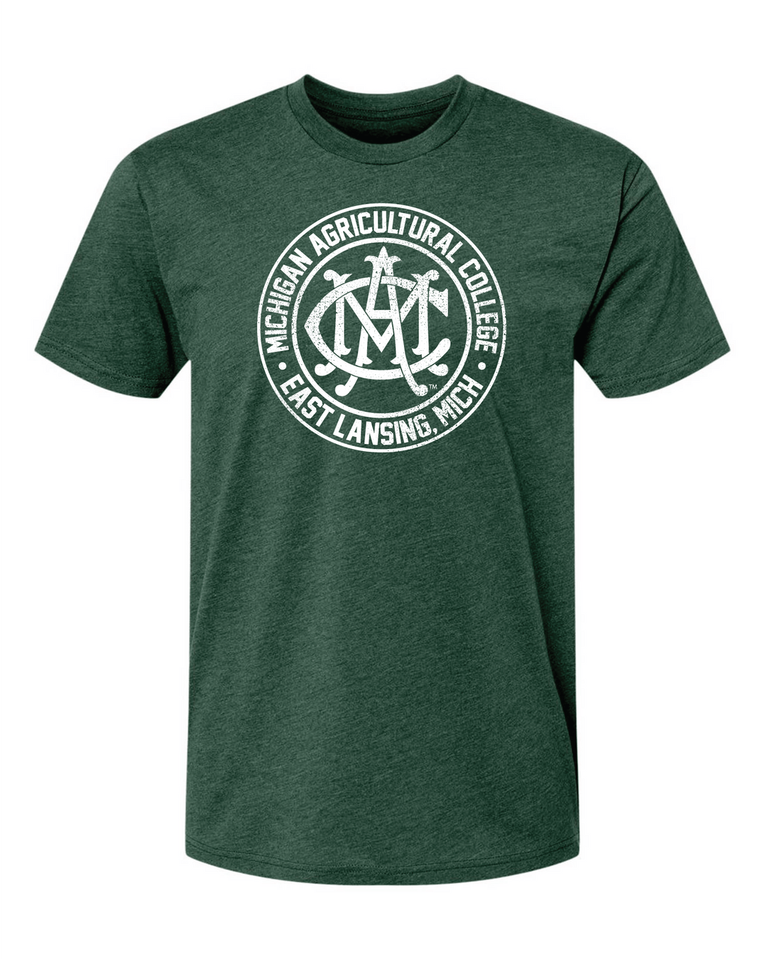 Michigan State University vintage MAC Michigan Agricultural College Green T-Shirt