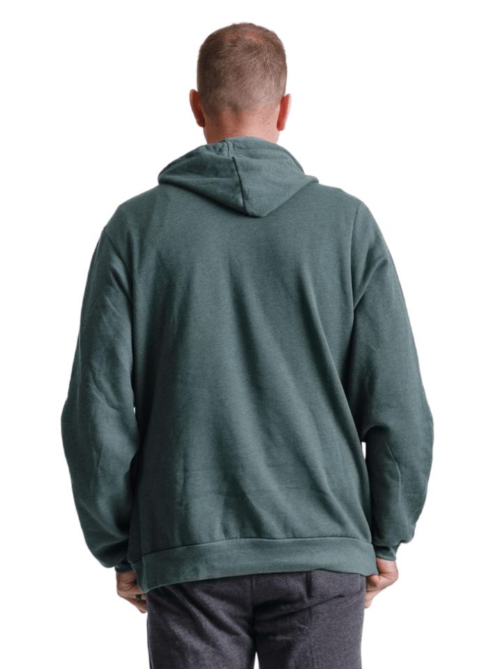 Back of green Michigan State sweatshirt from Nudge Printing