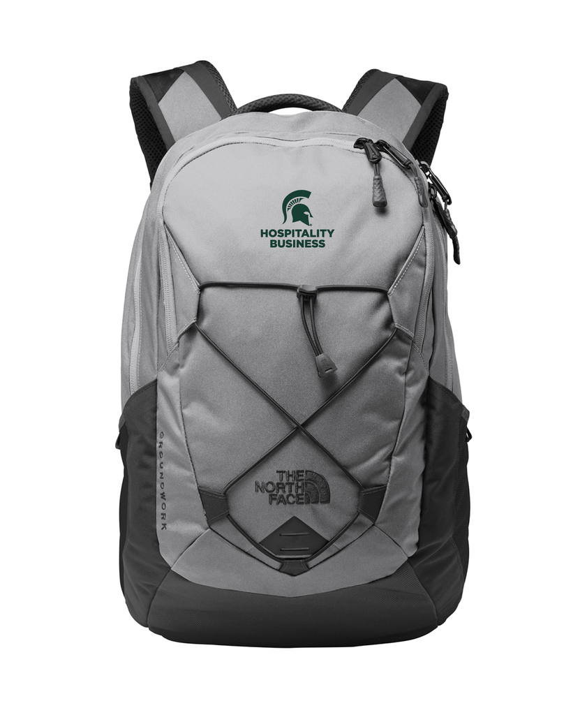 Michigan State Hospitality Business North Face Grey Backpack