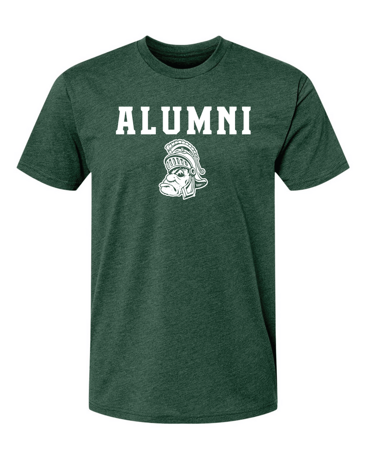 Green Michigan State Alumni Gruff Sparty T-Shirt