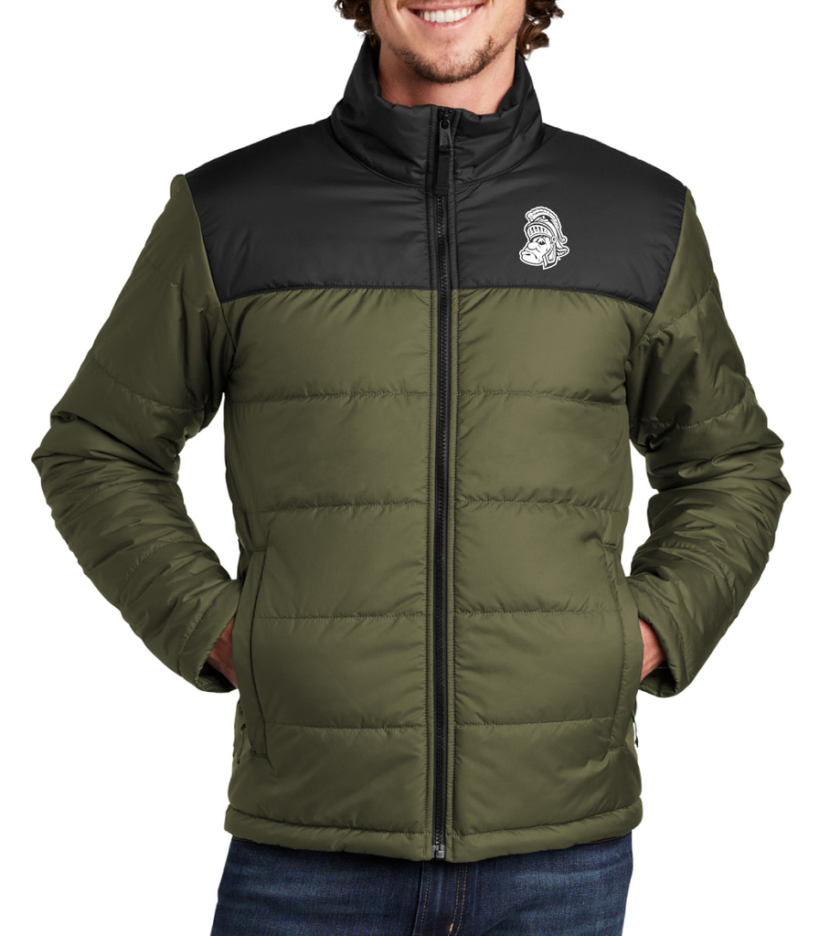 Army fatigue north face jacket on sale