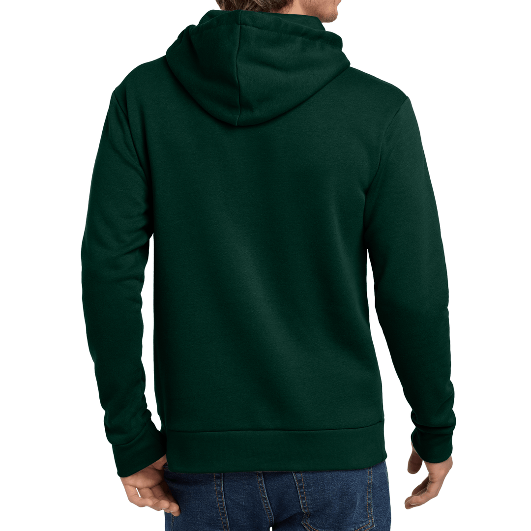 Back view of Michigan State green hoodie