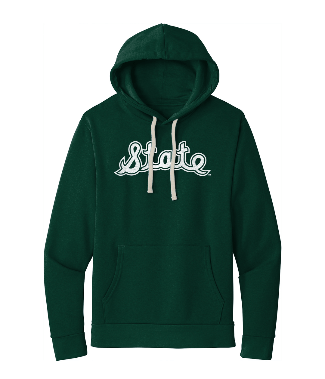 Green MSU Script State Hoodie from Nudge Printing