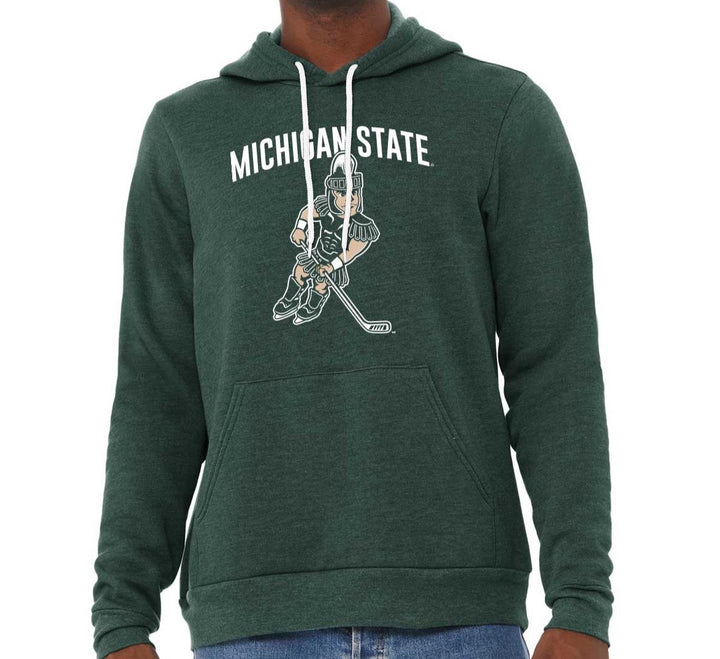 Michigan State Hockey Sweatshirt with Sparty from nudge printing