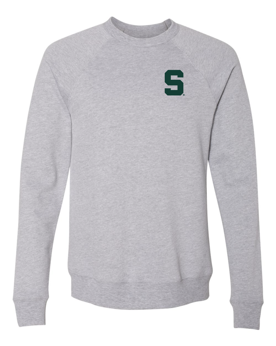 Athletic grey Michigan State Sweatshirt with Block S from Nudge Printing