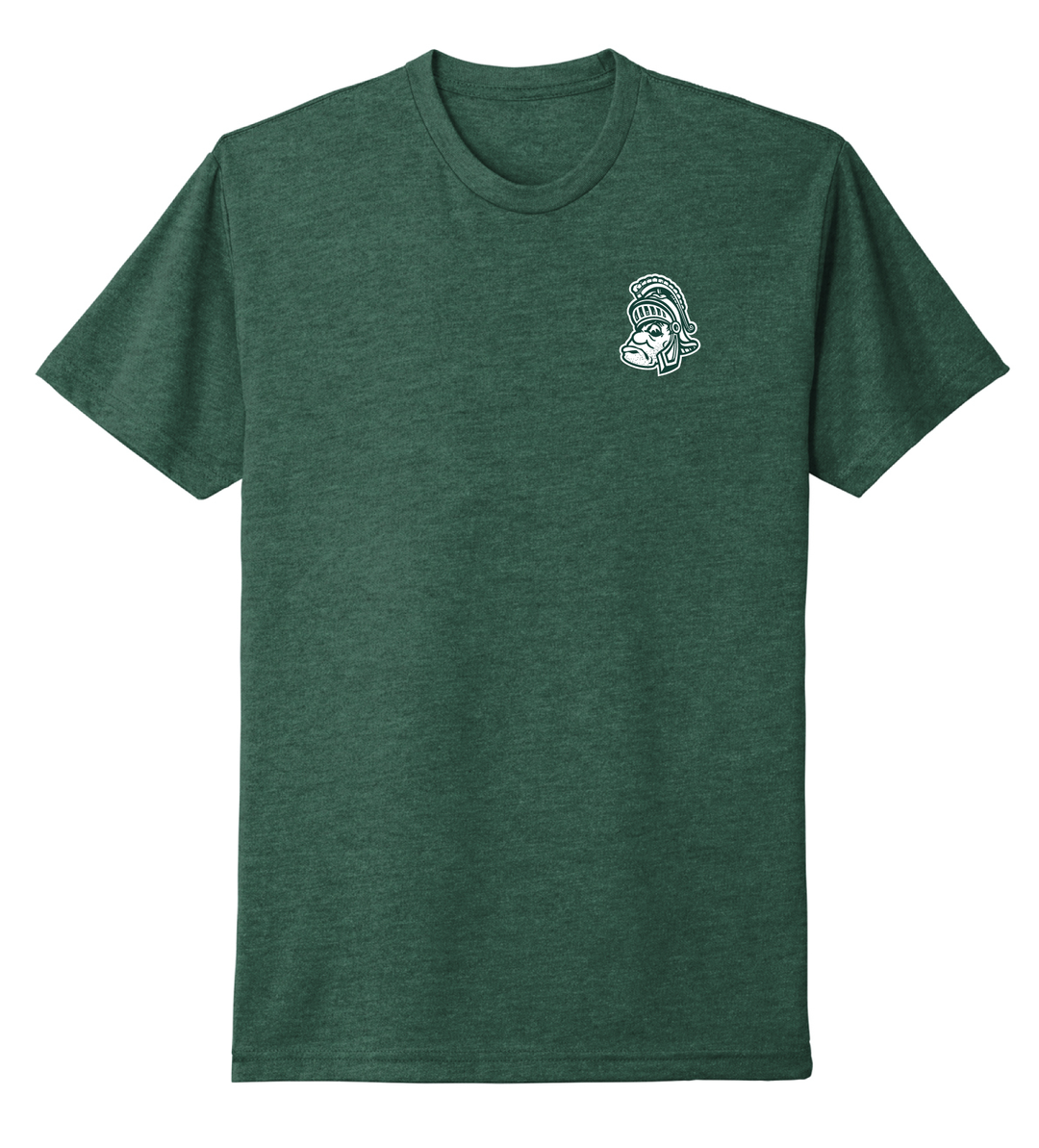 MSU Badge Gruff Sparty Green T Shirt
