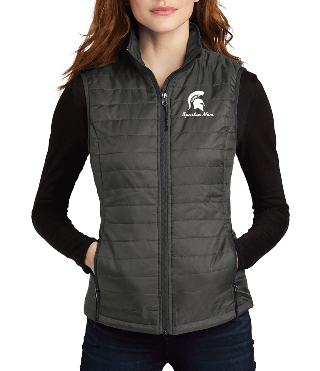 Michigan State University Spartan Mom Women's Puffer Vest