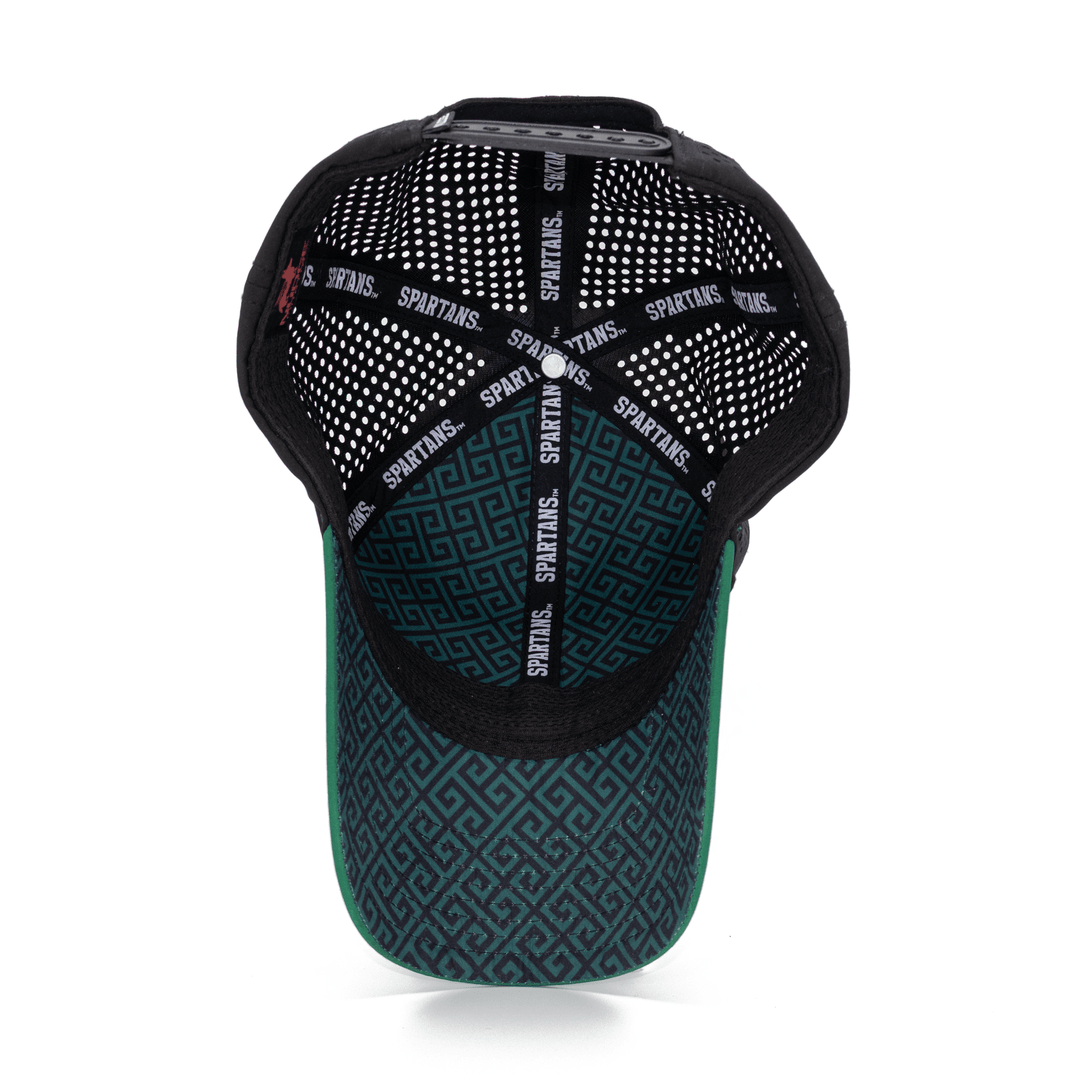 Inside view of a Michigan State hat from Nudge Printing