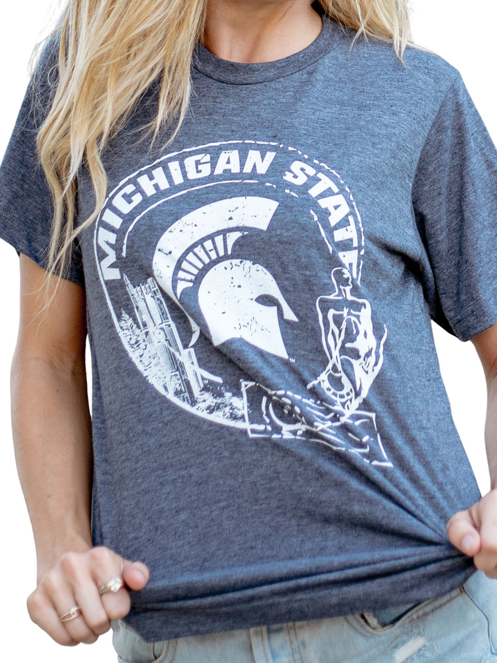 Michigan State University Sparty Head Spartan Passport T-Shirt