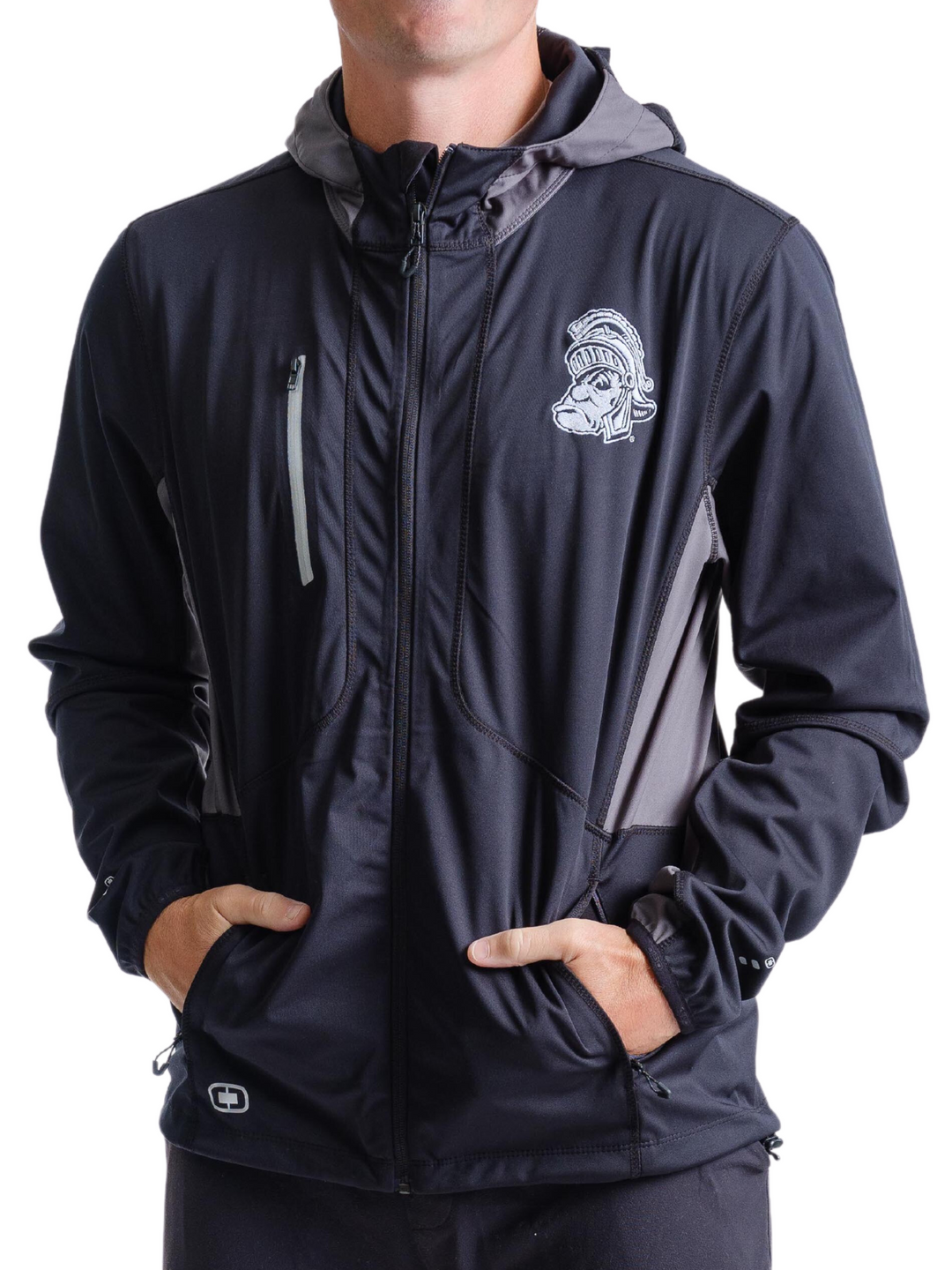 Michigan State Spartans Gruff Sparty Embroidered Men's OGIO Endurance Soft Shell Jacket