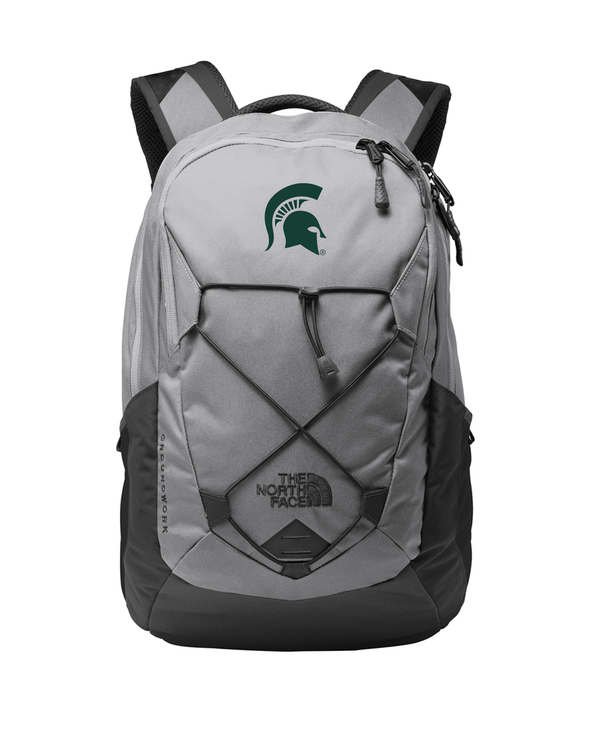 Michigan State North Face Groundwork Grey Backpack
