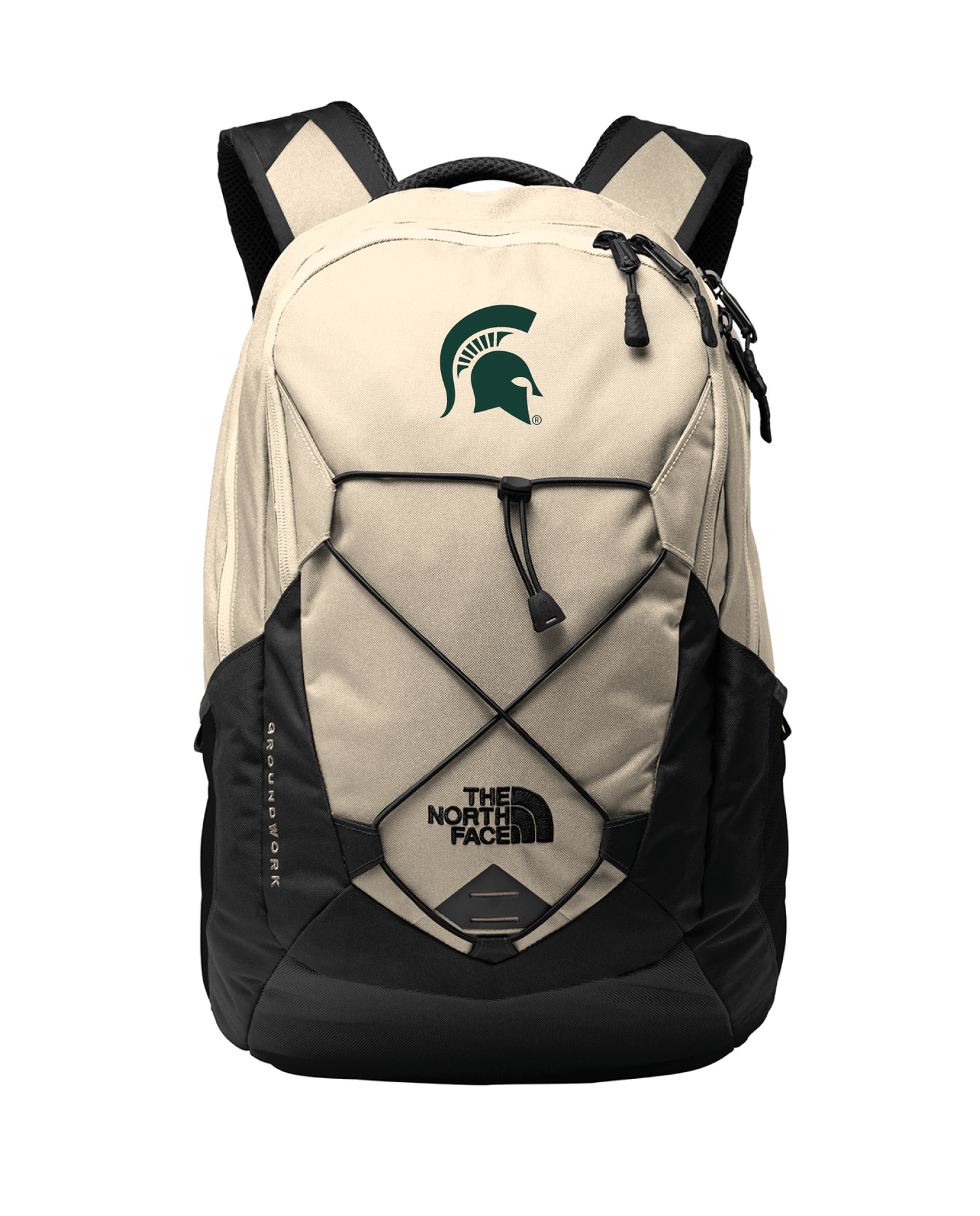 north face backpacks college station Michigan State North Face Groundwork Ivory Backpack – Nudge Printing