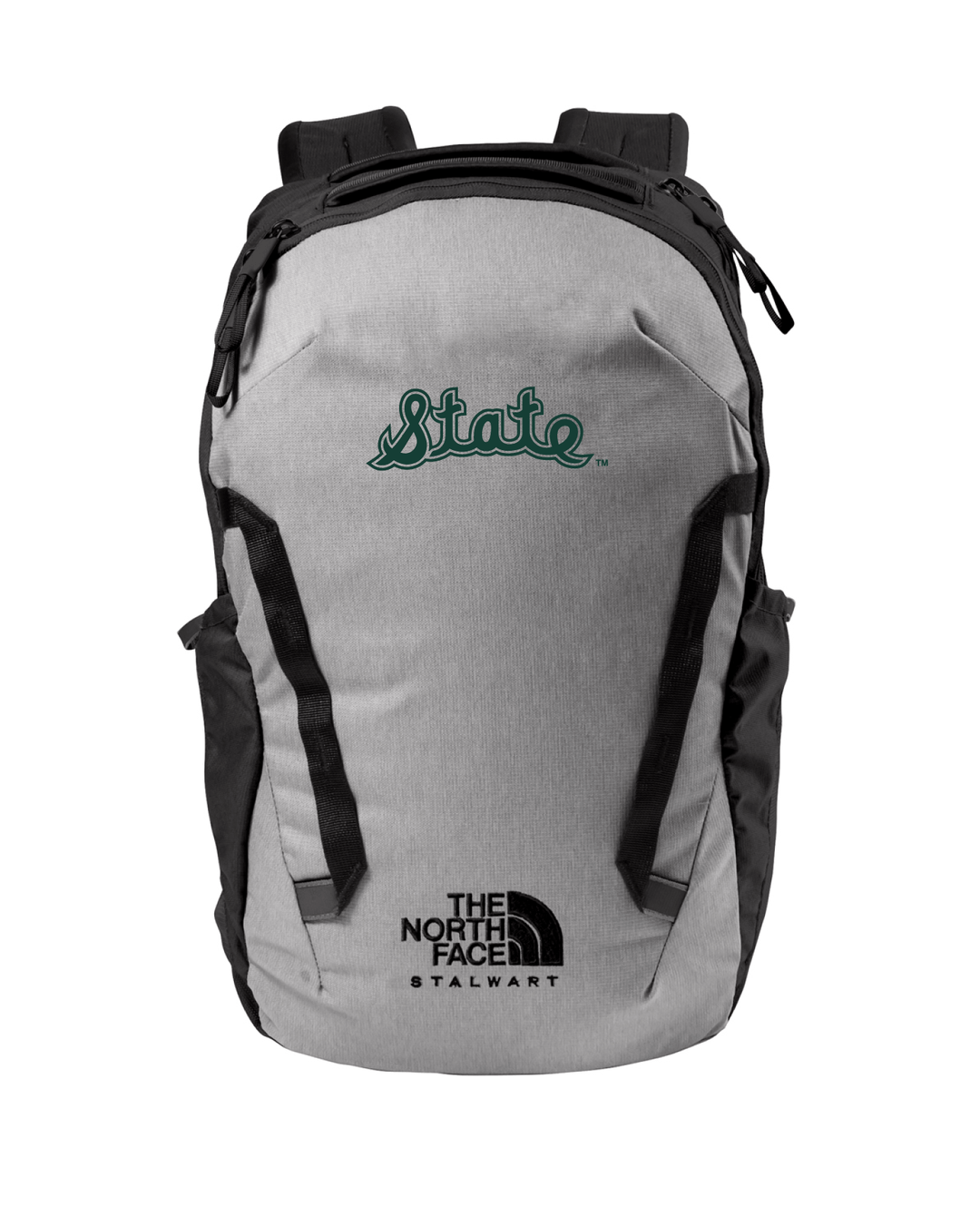 Michigan State North Face Stalwart Grey Backpack Nudge Printing