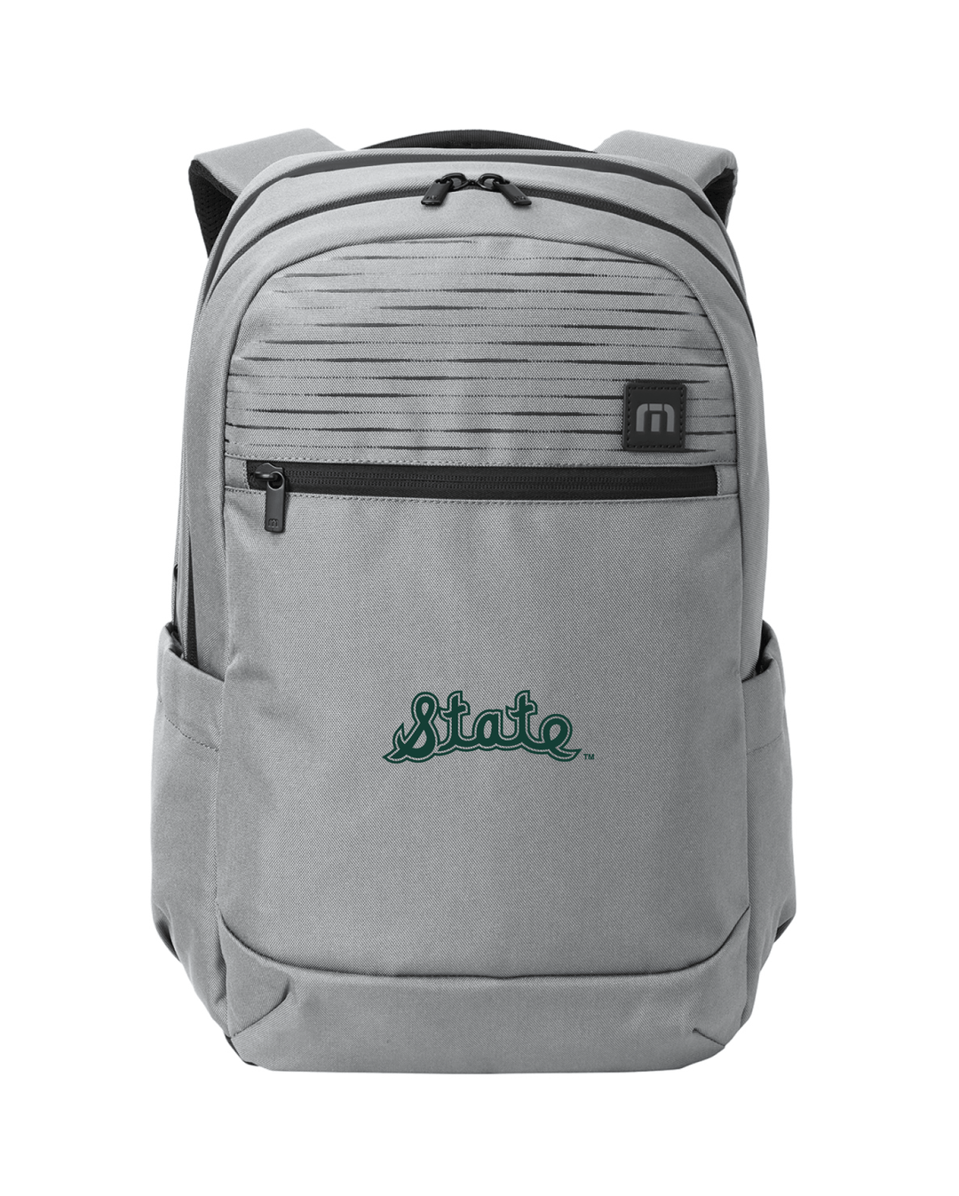 Michigan State Travis Mathew Approach Grey Backpack Nudge Printing