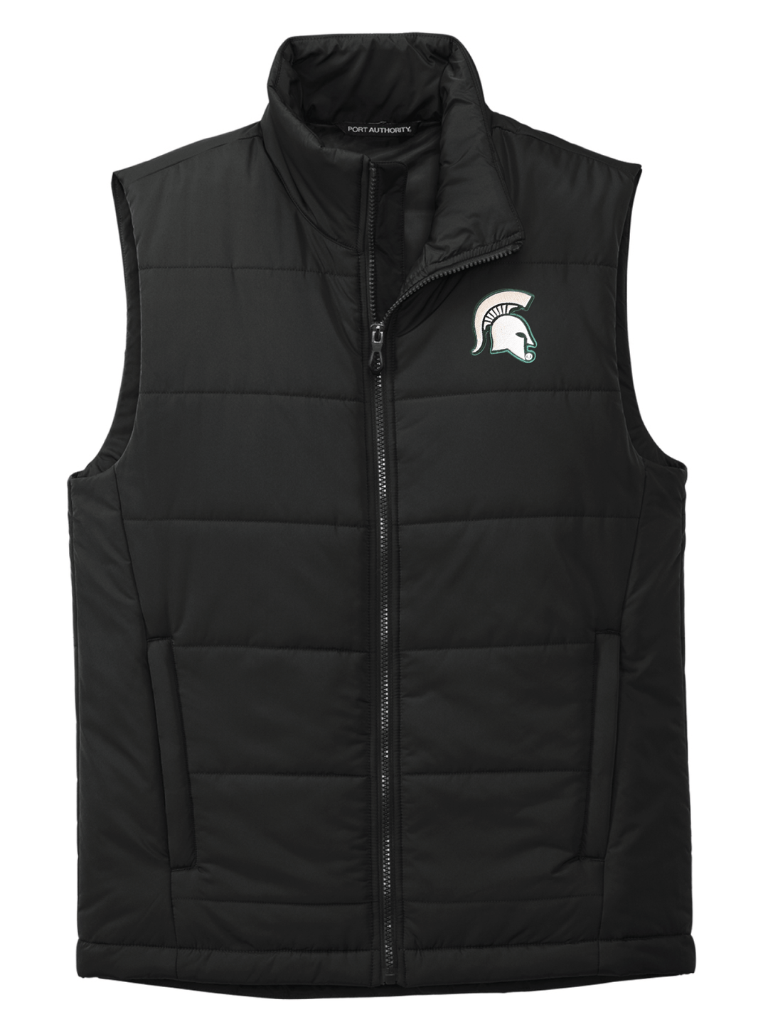 Michigan State Spartans Black Puffer Vest