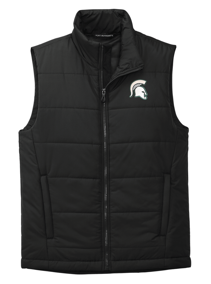 Michigan State Spartans Black Puffer Vest