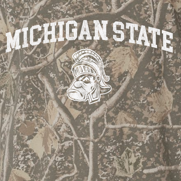 MSU Gruff Sparty Deadwood Tree Camo T-shirt