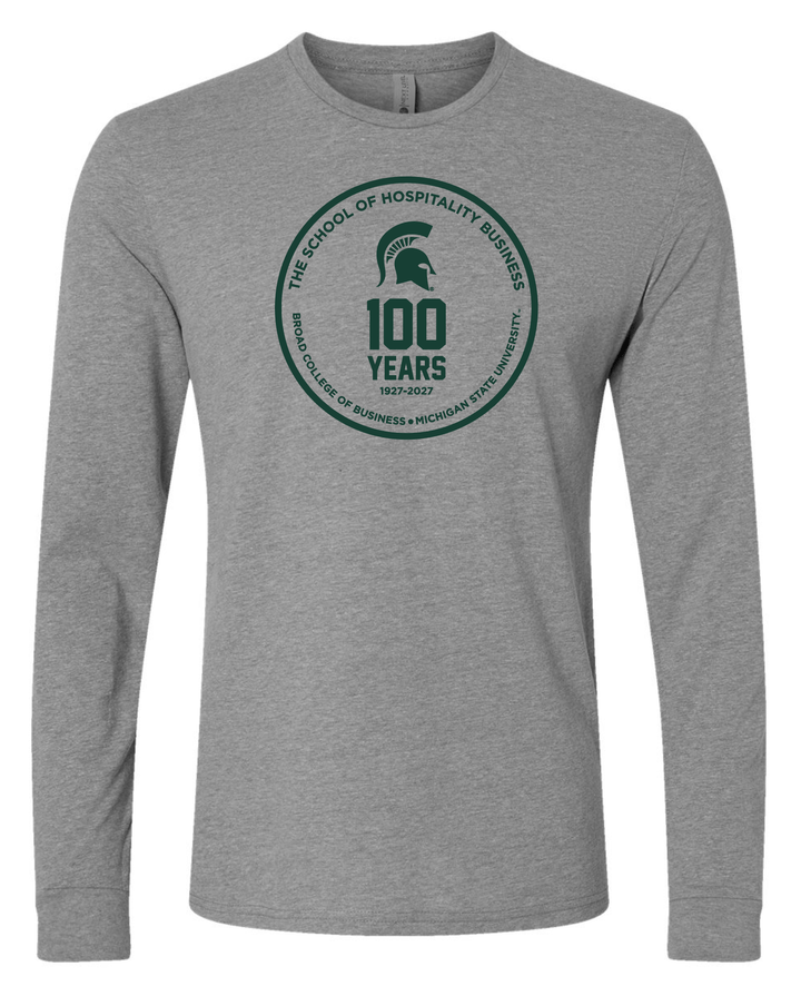 Michigan State Hospitality Business 100 Year Anniversary Long Sleeve Shirt
