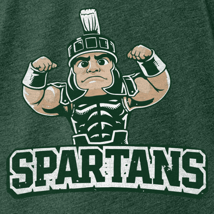 MSU Sparty Mascot Spartans Green T-shirt
