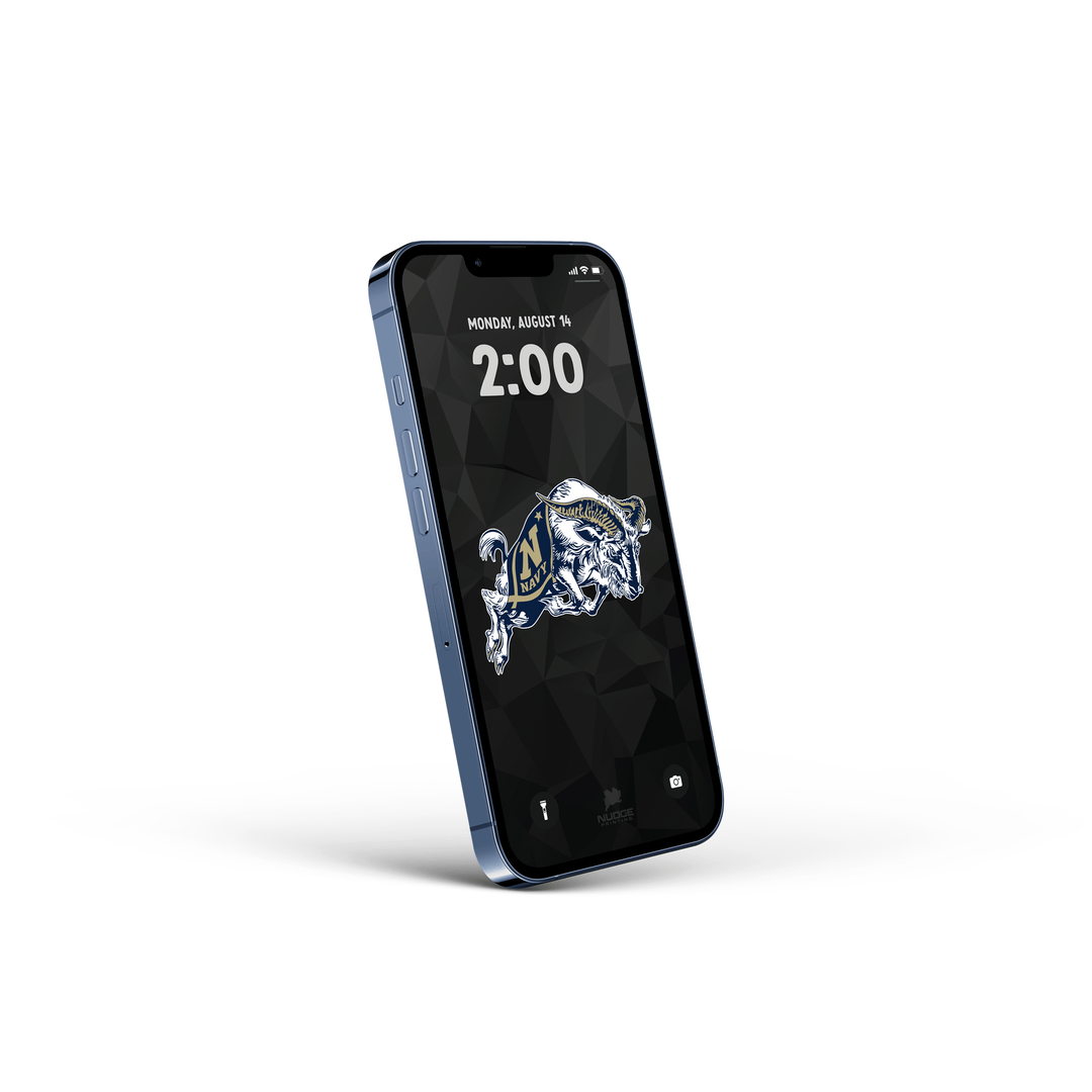 FREE | United States Naval Academy Goat Logo Phone Wallpaper Download