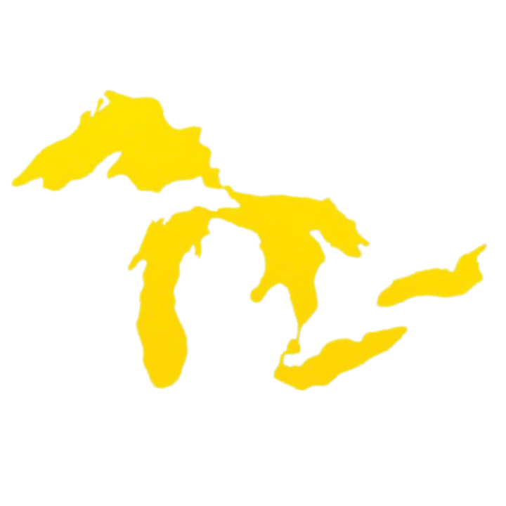 Great Lakes of Michigan Vinyl Decal Window Sticker