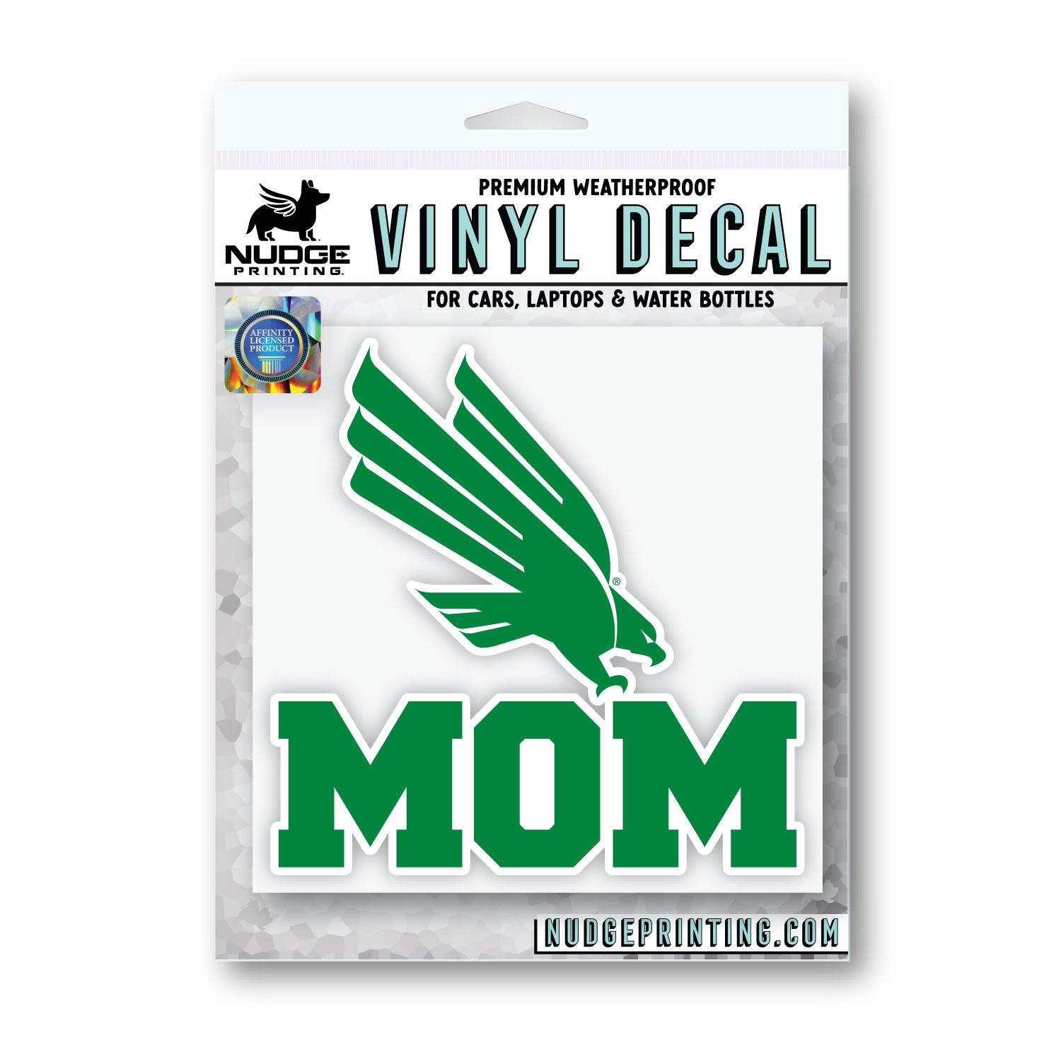 University Of North Texas NCAA Vinyl Decal Sticker - Officially Licensed, 8 Inch, For Laptop, Car, Water Bottle
