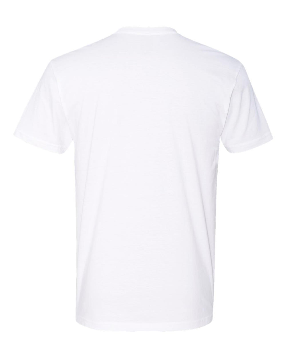 Back of Nudge Printing white t shirt
