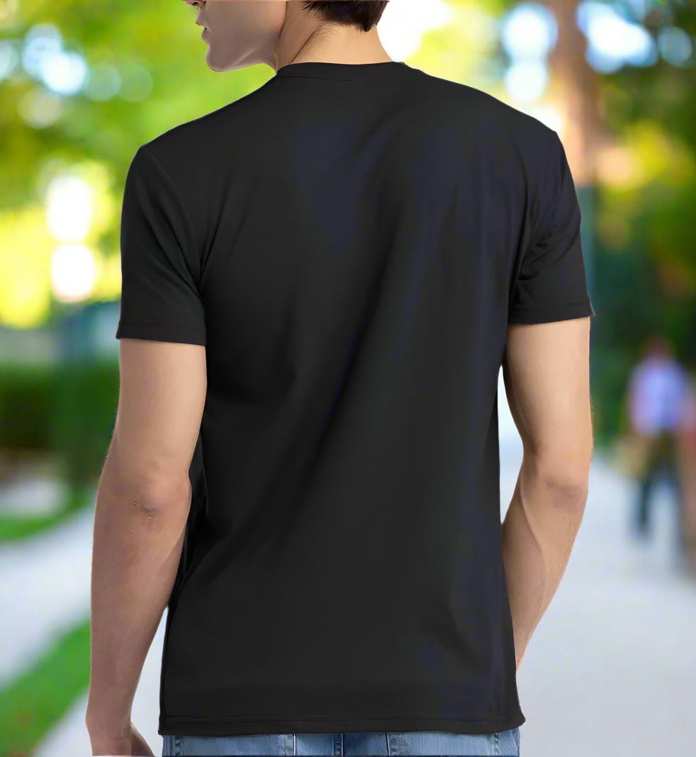 Nudge Printing Black Michigan State Tee Back