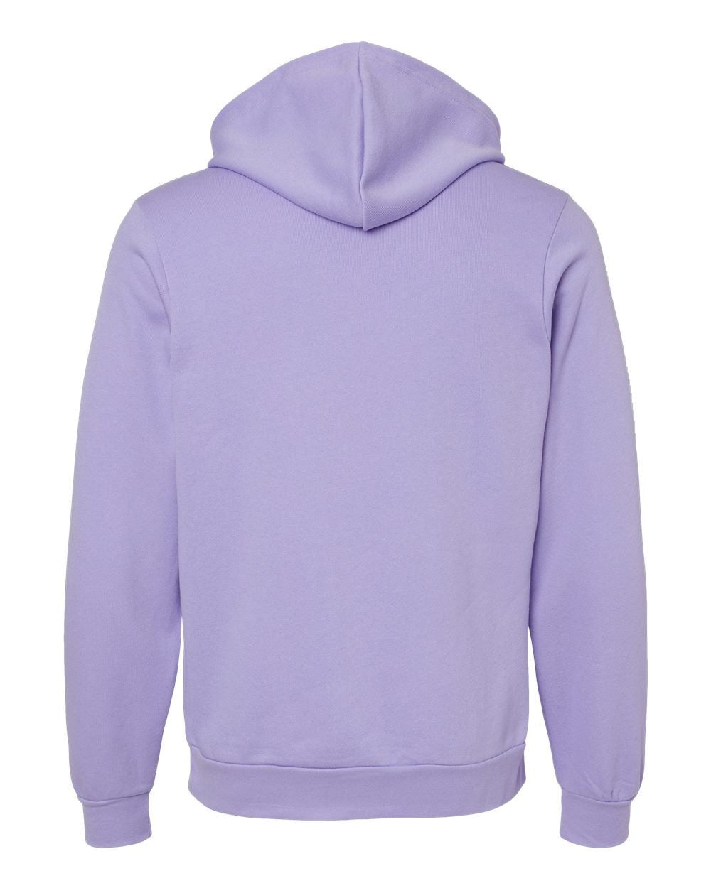 Nudge Printing Lavender Purple Hoodie Sweatshirt Back View Mockup