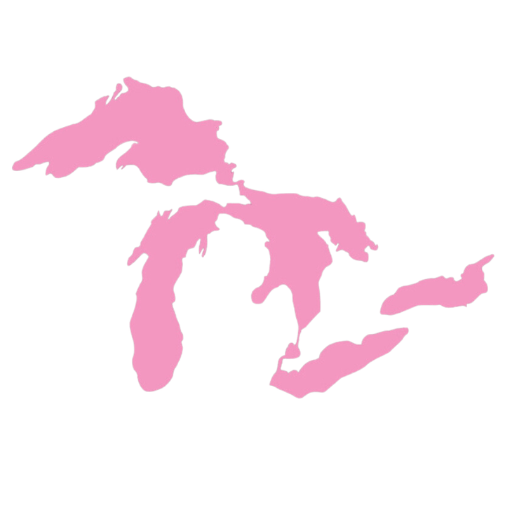 Great Lakes of Michigan Vinyl Decal Window Sticker