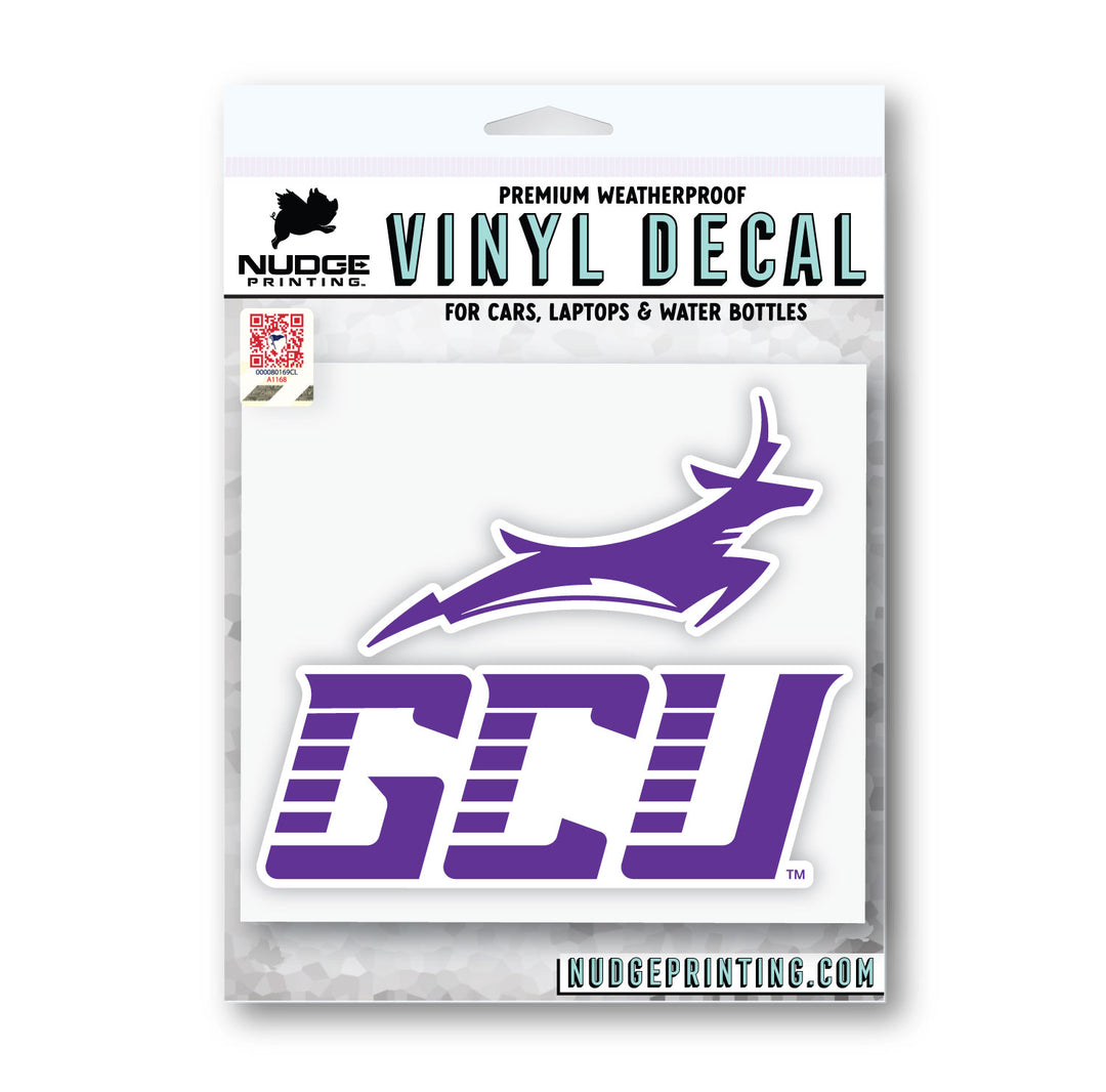 Labell Gcu Grand Canyon University GCU Collegiate Car Decal – Nudge Printing