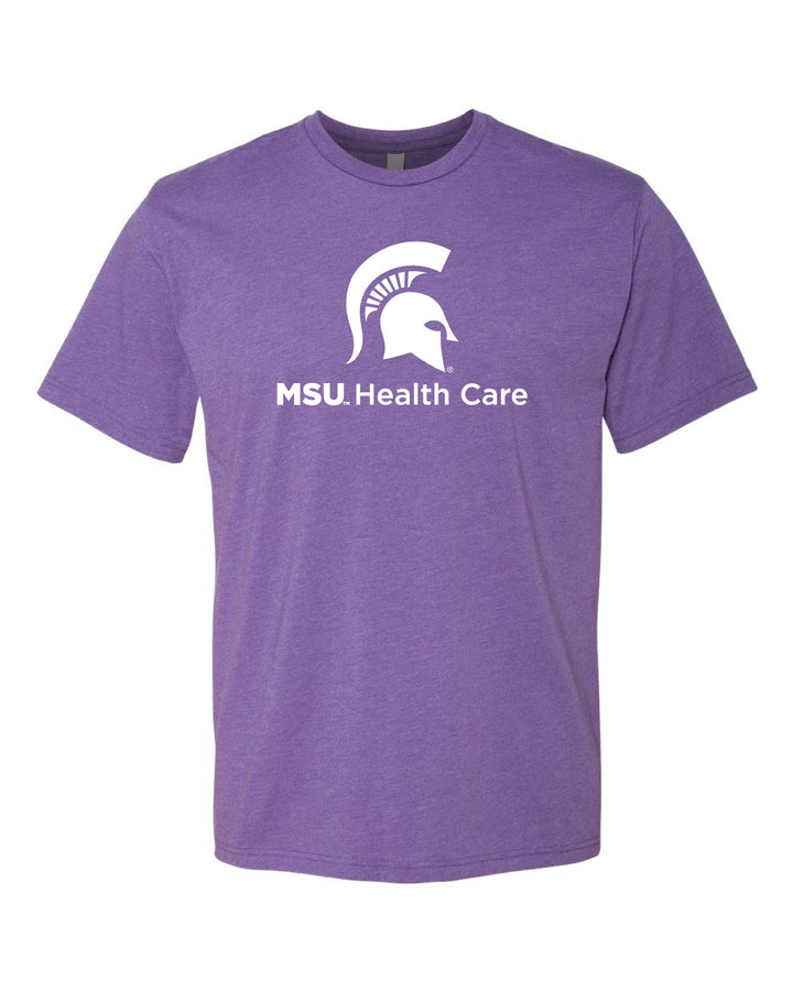 MSU Health Team - Unisex Cotton Polyester Blend T-Shirt - Purple