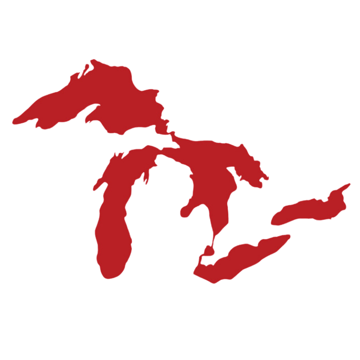 Great Lakes of Michigan Vinyl Decal Window Sticker