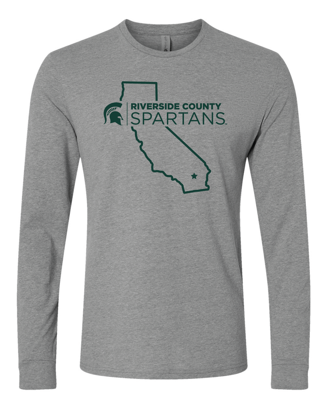 Pre-Order | Riverside County Spartans Long Sleeve T Shirt in Grey