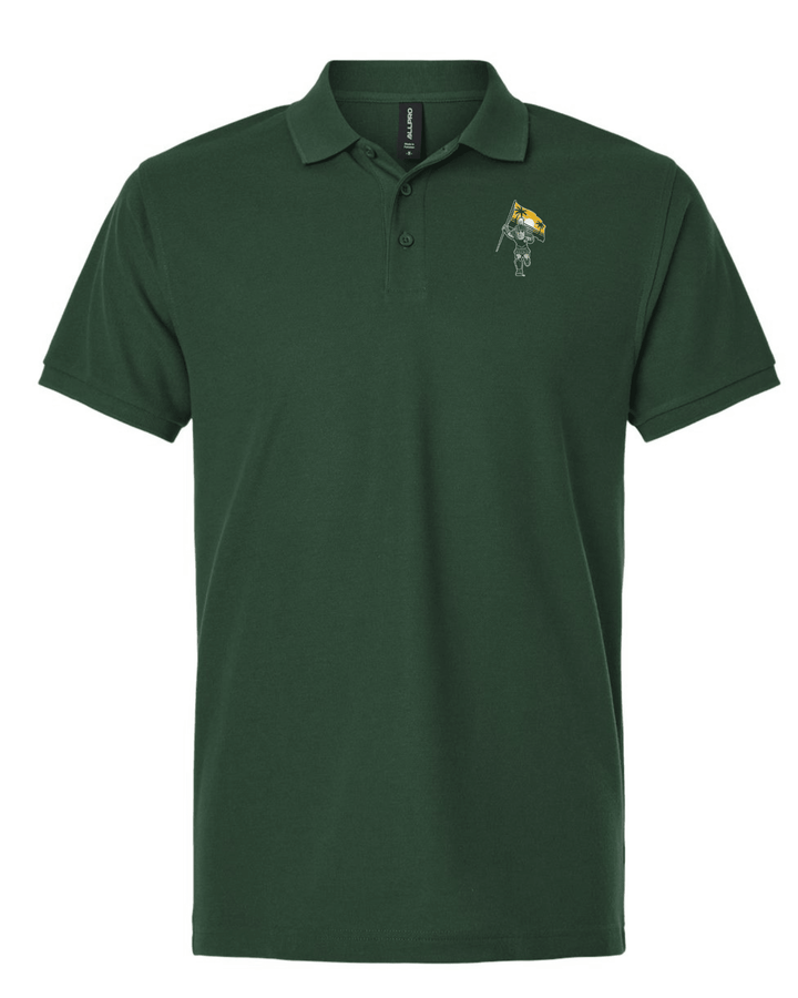 Michigan State SWFL Spartans with Sparty and Flag Polo