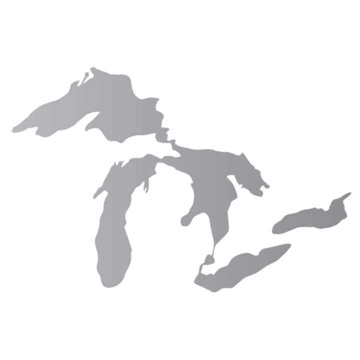 Great Lakes of Michigan Vinyl Decal Window Sticker