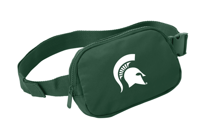 Michigan State Matte Green Belt Bag