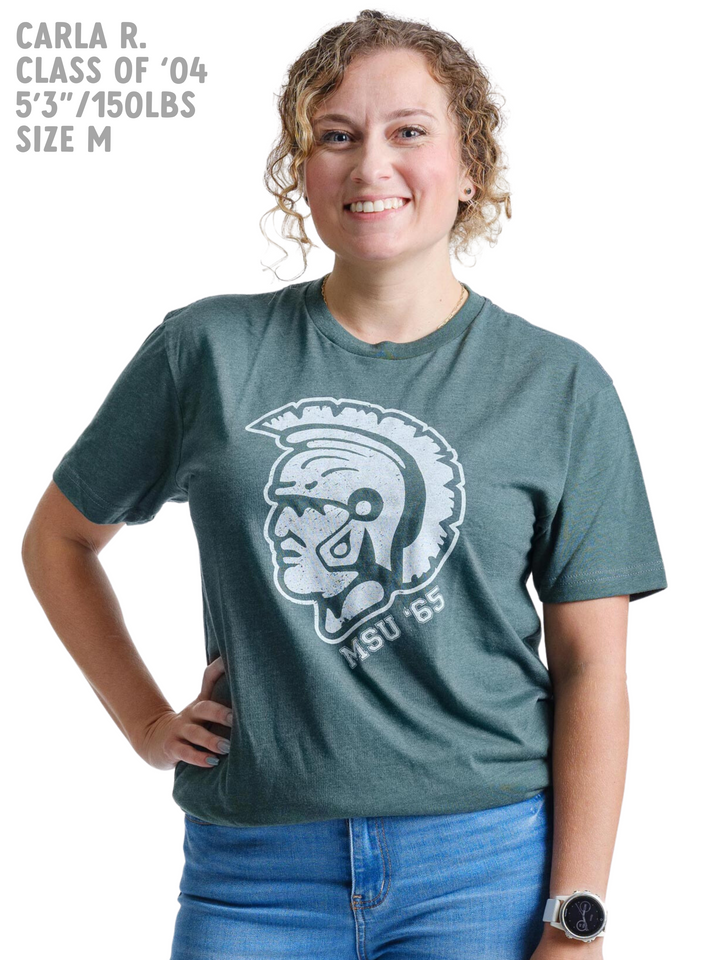 Michigan State T shirt with vintage 1965 logo on female