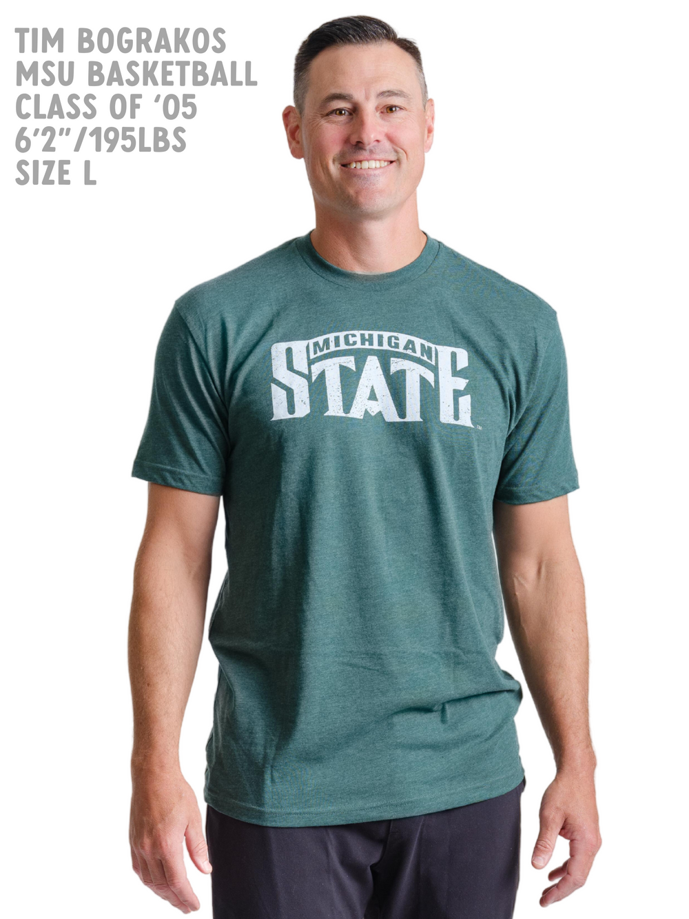Michigan State University Spartans 2000 National Championship Basketball Jersey Design T-shirt