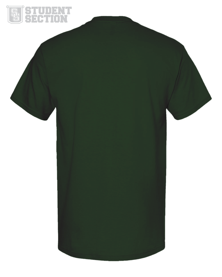 Student Section | Forest Green Michigan State Stacked Unisex T-Shirt