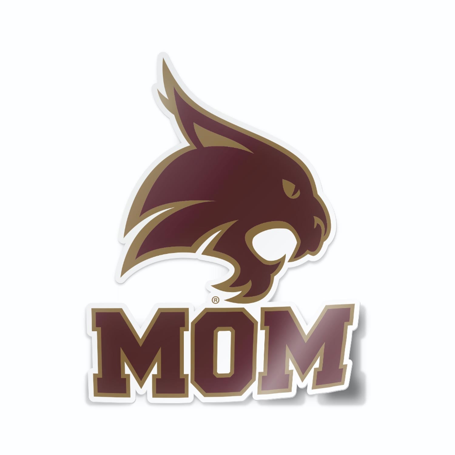 Texas State University Mom Car Decal Sticker – Nudge Printing