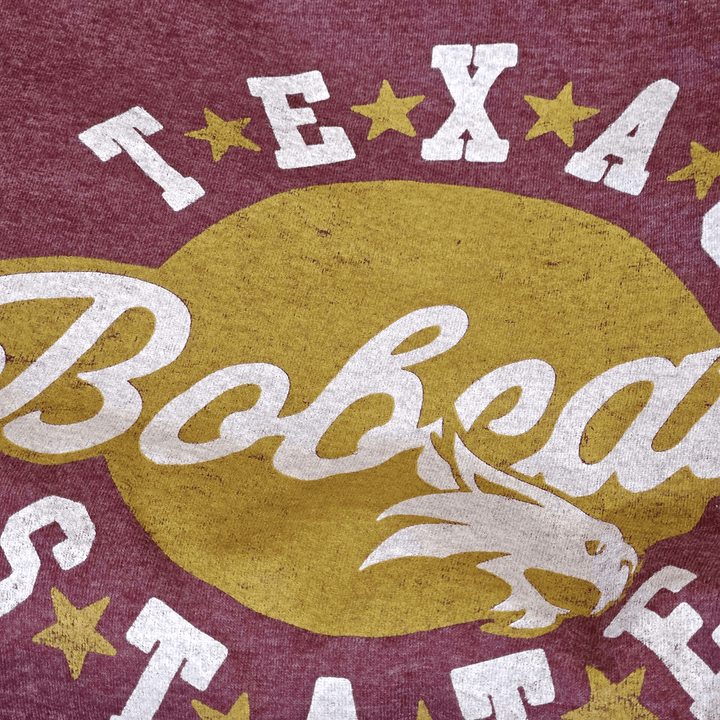 Texas State University Bobcats TXST Stars Logo T-shirt