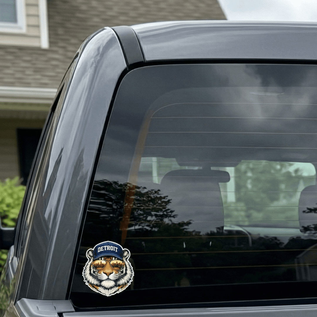 Tiger Wearing Aviator Sunglasses Decal Sticker