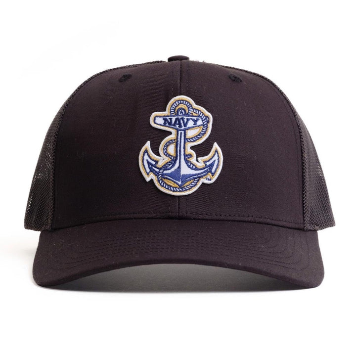 Black US Navy Hat with Anchor from Nudge Printing