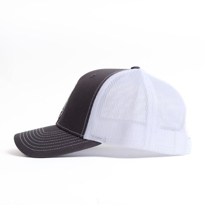 US Navy Anchor Trucker Hat Left Profile from Nudge Printing