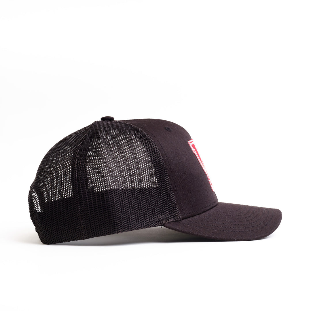 Right Side of University of Houston Hat in Black