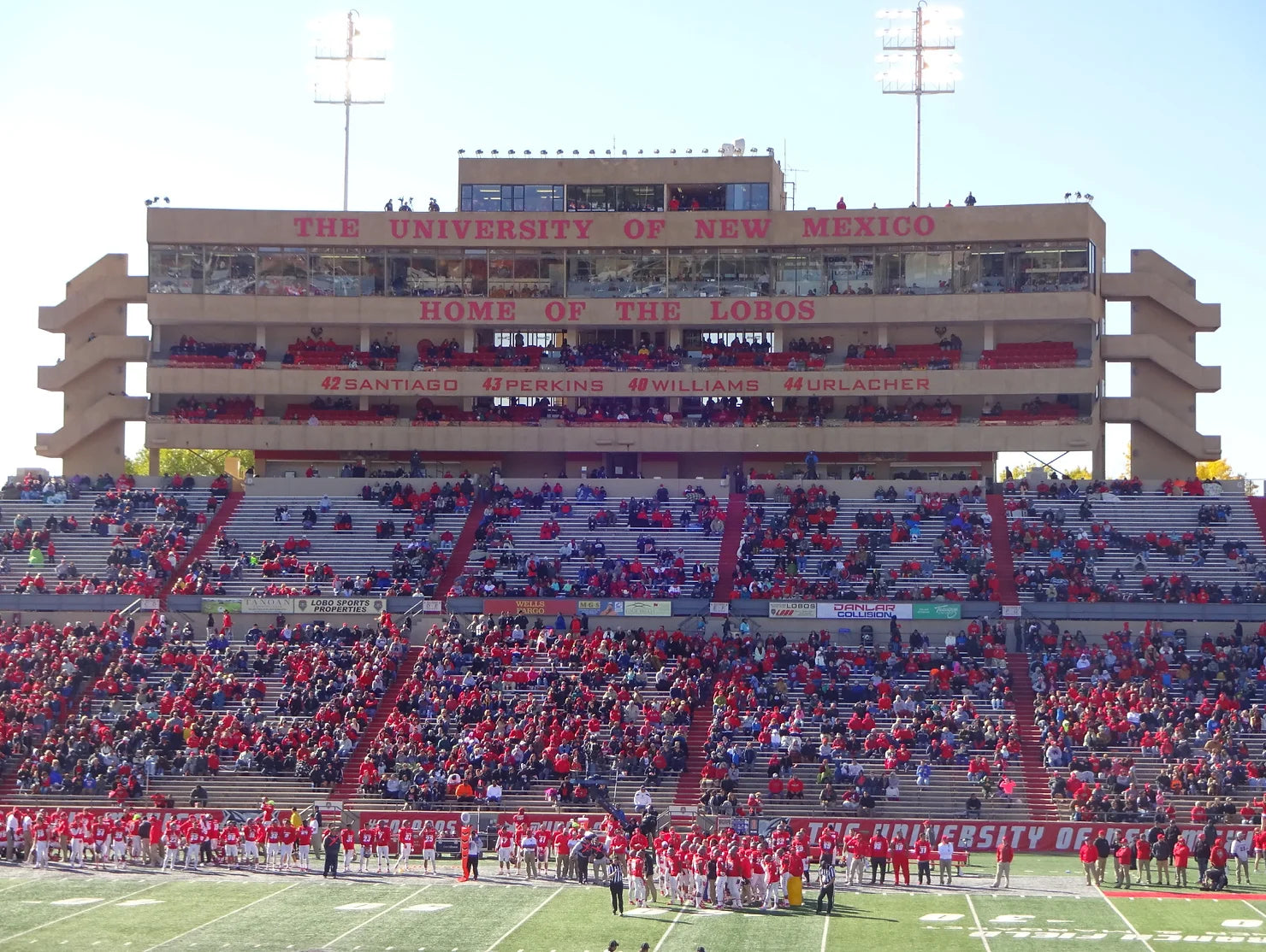 University of New Mexico Lobos Stadium Nudge Printing