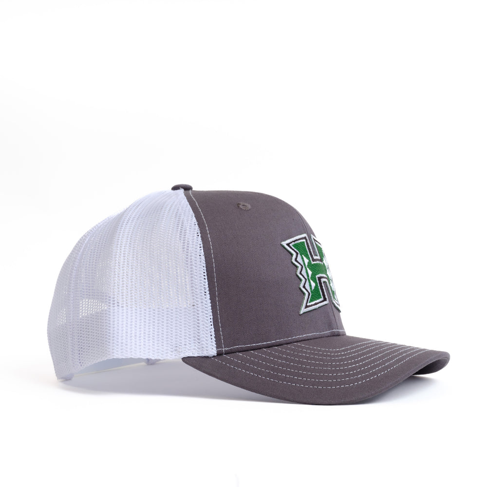 University of Hawaii Grey and White Trucker Hat