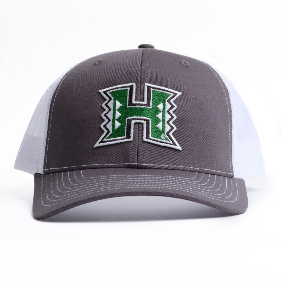 University of Hawaii Trucker Hat in Grey and White
