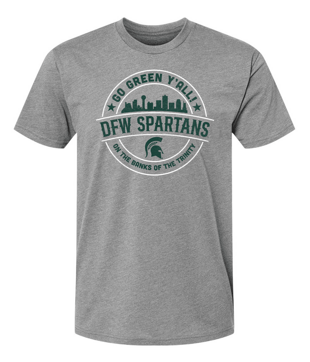 Gray t-shirt with &